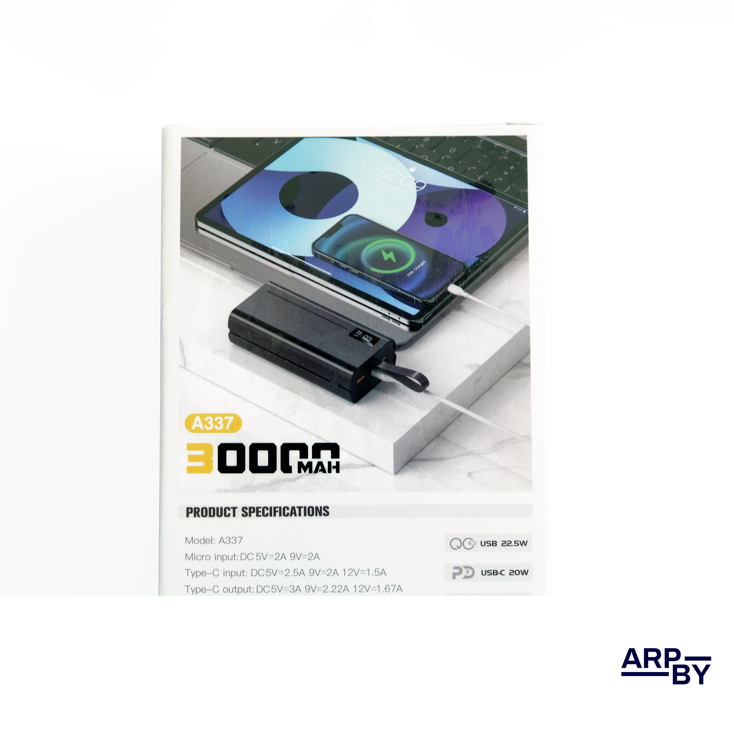 30000mah Power Bank A337 Preta 30000mah Power Bank A337 Preta
